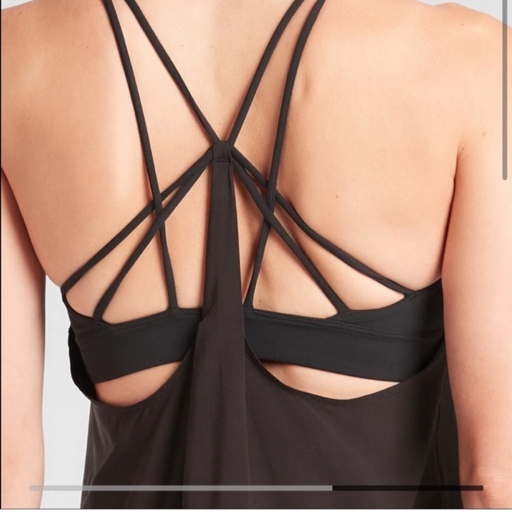 Athleta Solace support top powervita built-in bra workout top NWT - Picture 7 of 9